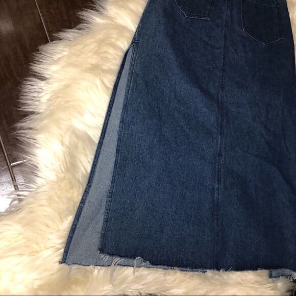 K•Space dark denim asymmetrical skirt sz XS/Small - Picture 13 of 15